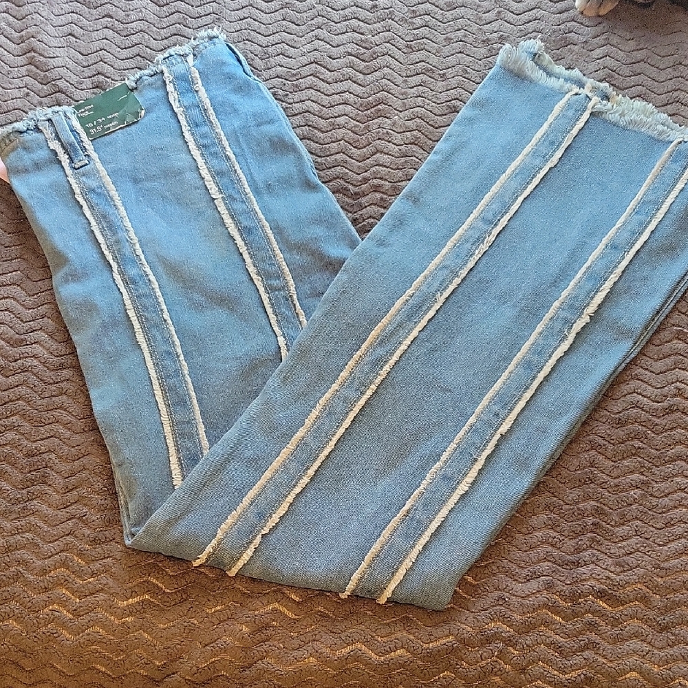 Wild Fable Blue Flare Wide Leg Jeans